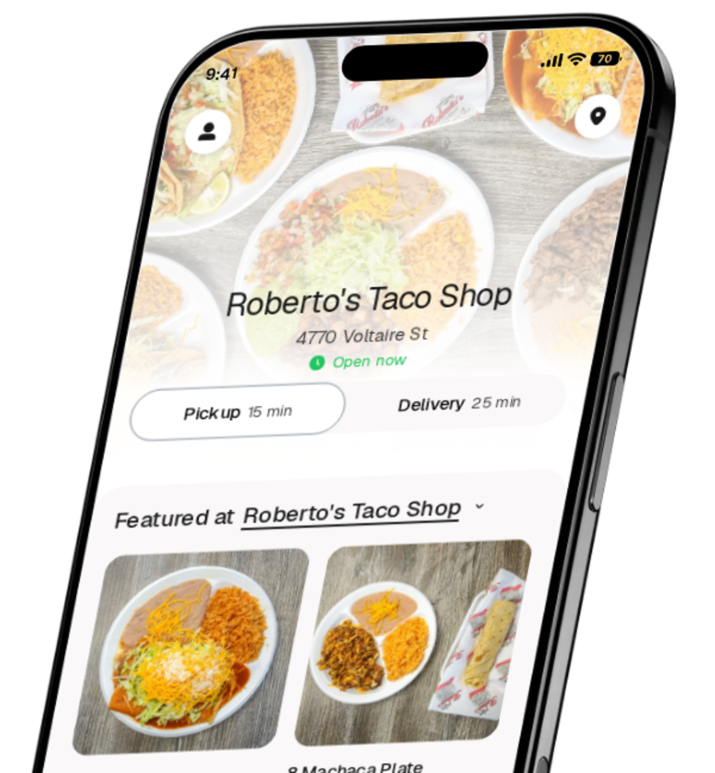 Roberto's Taco Shop app preview
