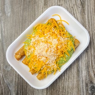 12 CHKN ROLLED TACOS GUACAMOLE