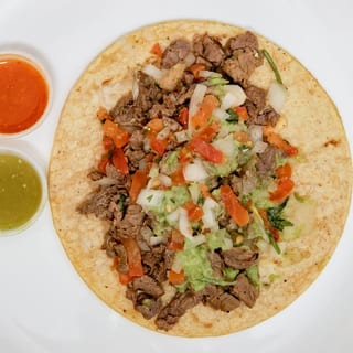 Adobada Burrito, Guacamole, Cilantro & Onions
