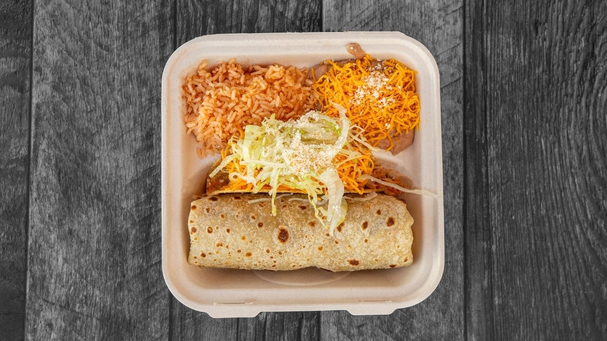 Combo # 6  Chicken Taco, Chicken Burrito.