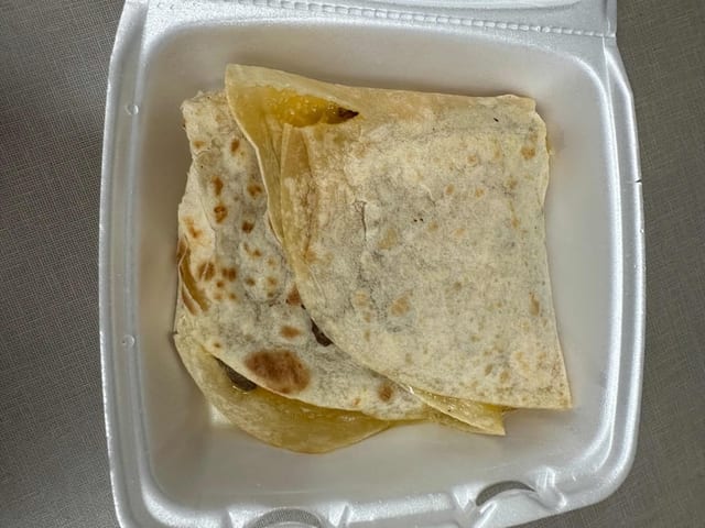 Cali Quesadilla - Asada, Fries, Sour Cream.