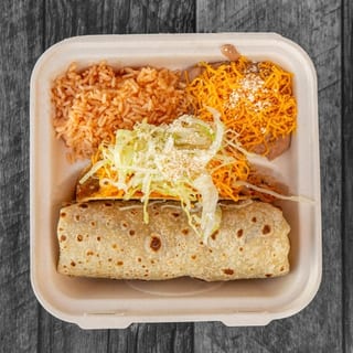 COMBO 6. CHICKEN TACO, CHICKEN BURRITO