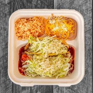 1. Beef Taco, Cheese Enchilada