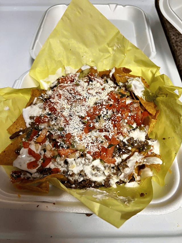 Chips Asada - Cheese, Carne Asada, Guacamole, Salsa Mex, Sour Cream, Queso.