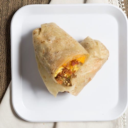 Chorizo Breakfast Burrito.