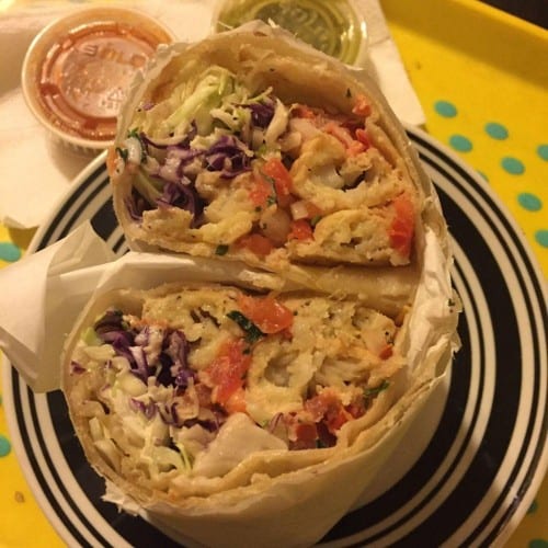 Grilled Shrimp Burrito.