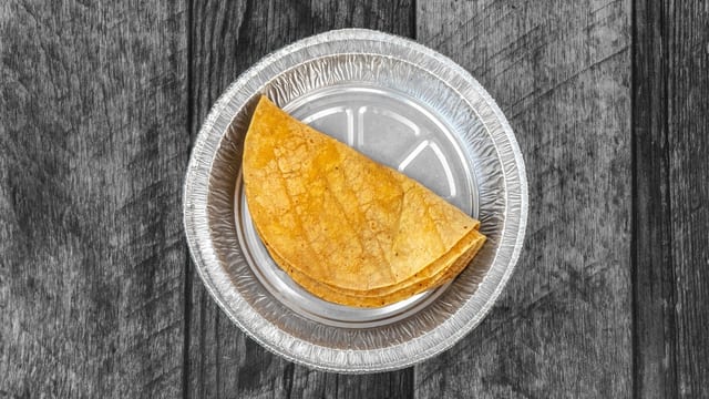 3 Corn Tortillas.
