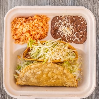 #4. Two Beef Tacos Plate