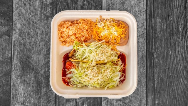 Combo #1  Beef Taco, Cheese Enchilada.