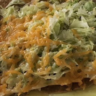 Combo # 2. Bean Tostada, Cheese Enchilada