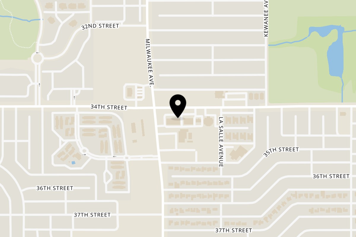 Map showing the location of Roberto's Taco Shop 34th St (Lubbock) TX on 6417 34th St in Lubbock